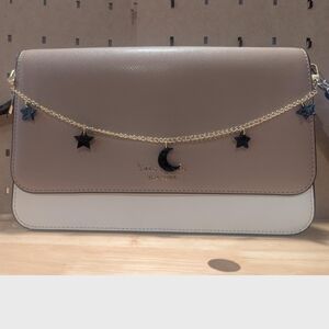 Celestial Blue & Gold Sparkling Purse Chain  Moon & Stars Swirl Purse Jewelry